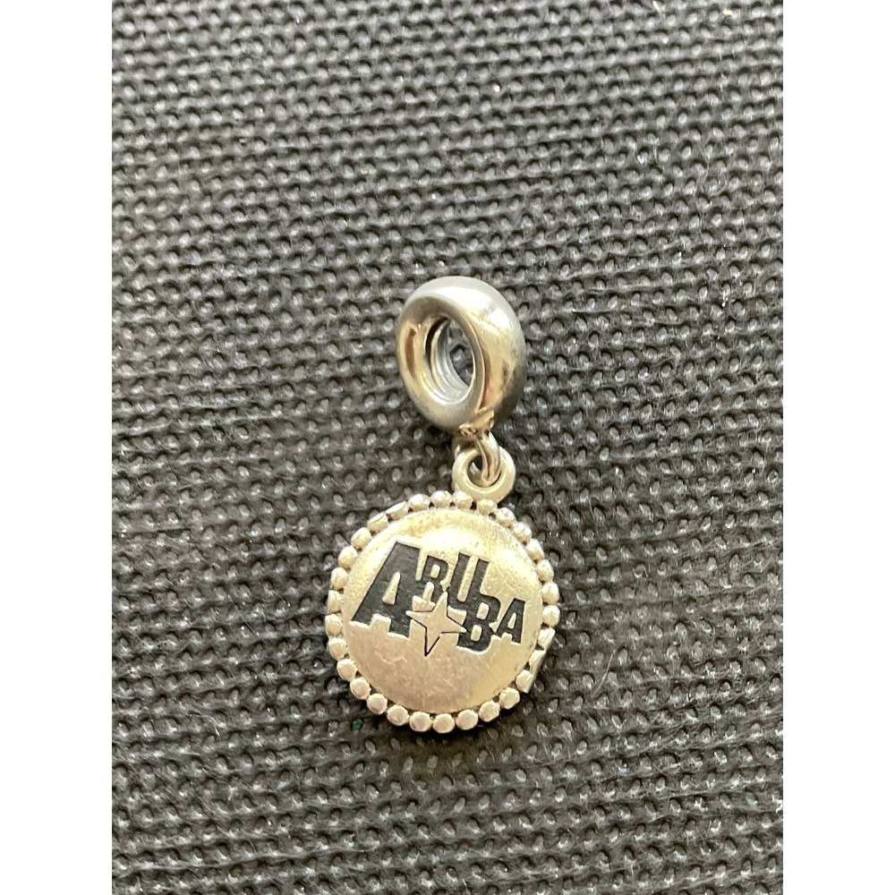 Pandora Destinations Aruba Black Logo dangle charm ALE 925 Sterling Silver